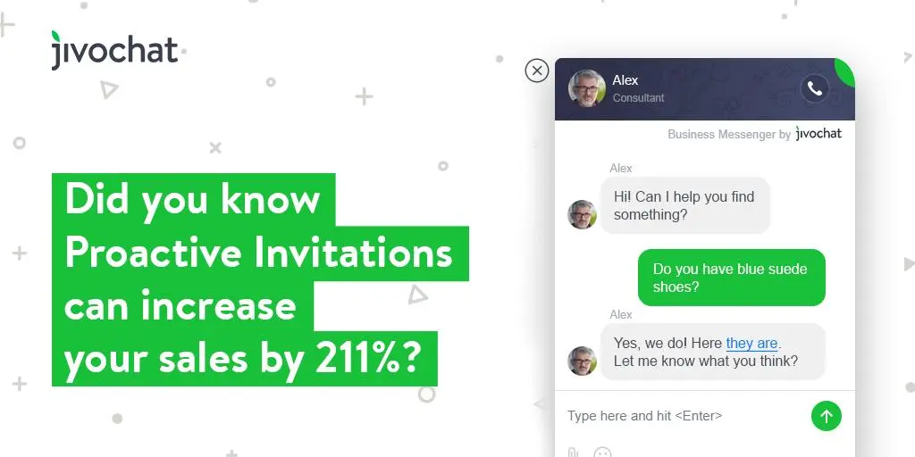Live chat software with proactive invitations